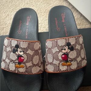 Coach x Disney Limited Edition Slides Womens Mickey Mouse